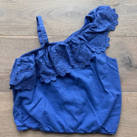 GAP Kids Blue Camisole with Eyelet Detail - Picture 1 of 1
